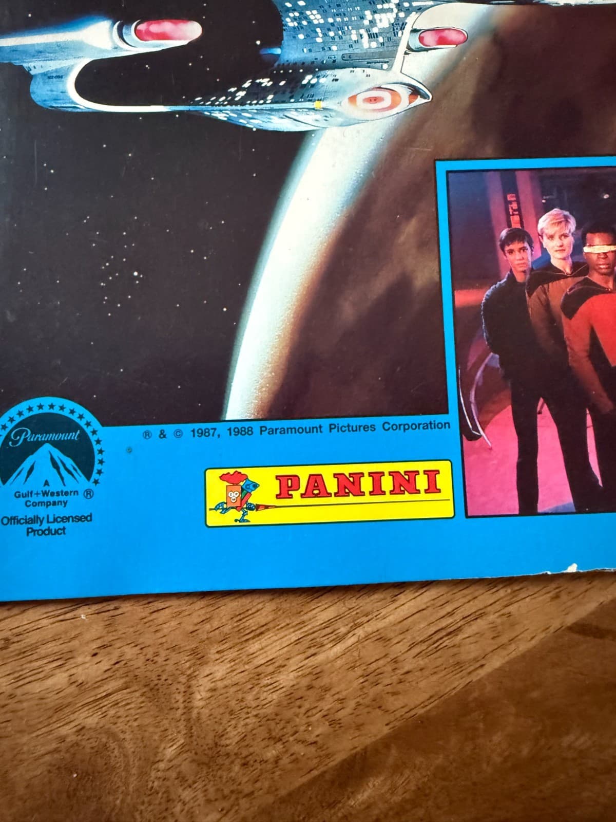 Vintage 1987-88 Star Trek The Next Generation Panini Sticker Album Empty - Thumbnail 2