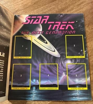 Vintage 1987-88 Star Trek The Next Generation Panini Sticker Album Empty - Thumbnail 3