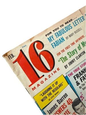 16 Magazine Feb & Aug 1960 Fabian Jimmy Clanton Bobby Darin James Lot of 2 - Thumbnail 8