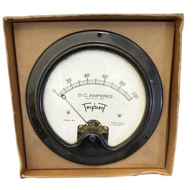Triplett Model 521 DC Amperes Meter NOS - Image 1