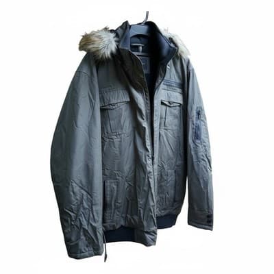 Sean John Winter Black Jacket Detachable Faux Fur Hood Size 4x - Thumbnail 3