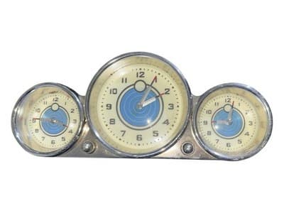 Pottery Barn Retro Dashboard 3 Time Zone Desk Clock - Thumbnail 2