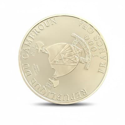 2011 Cameroon 1000 Francs Charaxes Fournierae 3D Butterfly Silver Proof Coin - Thumbnail 3