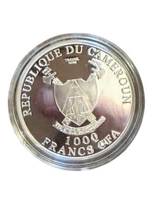 2011 Cameroon 1000 Francs Charaxes Fournierae 3D Butterfly Silver Proof Coin - Thumbnail 11