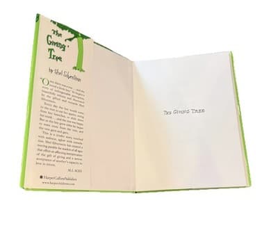 The Giving Tree by Shel Silverstein 2004 HarperCollins Hardcover Book with CD - Thumbnail 4