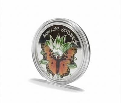 2011 Cameroon 1000 Francs Charaxes Fournierae 3D Butterfly Silver Proof Coin - Thumbnail 4