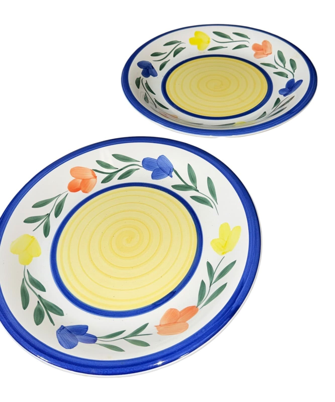 Vintage Gibson Dahlia Housewares Ceramic Hand Painted Floral Dinnerware Set 8pc - Thumbnail 4