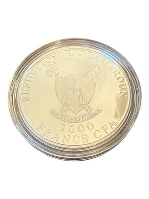 2011 Cameroon 1000 Francs Charaxes Fournierae 3D Butterfly Silver Proof Coin - Thumbnail 13