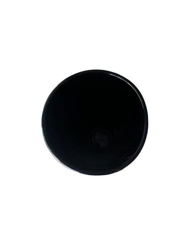 Vintage Black and Clear Glass Art Vase - Mid-Century Modern Decor 12 Inch - Thumbnail 4
