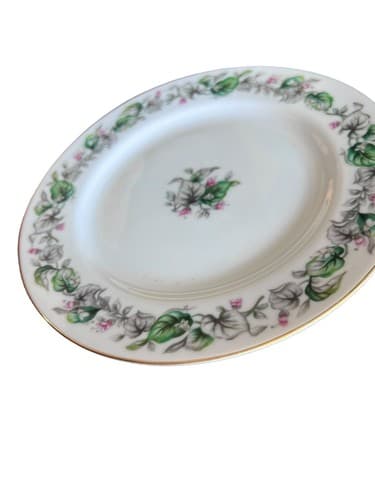 Set Of 11 Vintage Pearl China Saucers, Floral Design, Made in Japan - Thumbnail 4