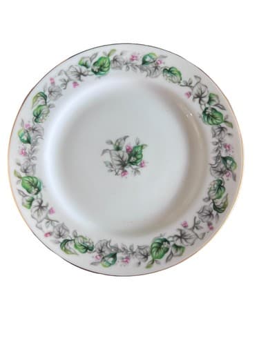 Set Of 11 Vintage Pearl China Saucers, Floral Design, Made in Japan - Image 1