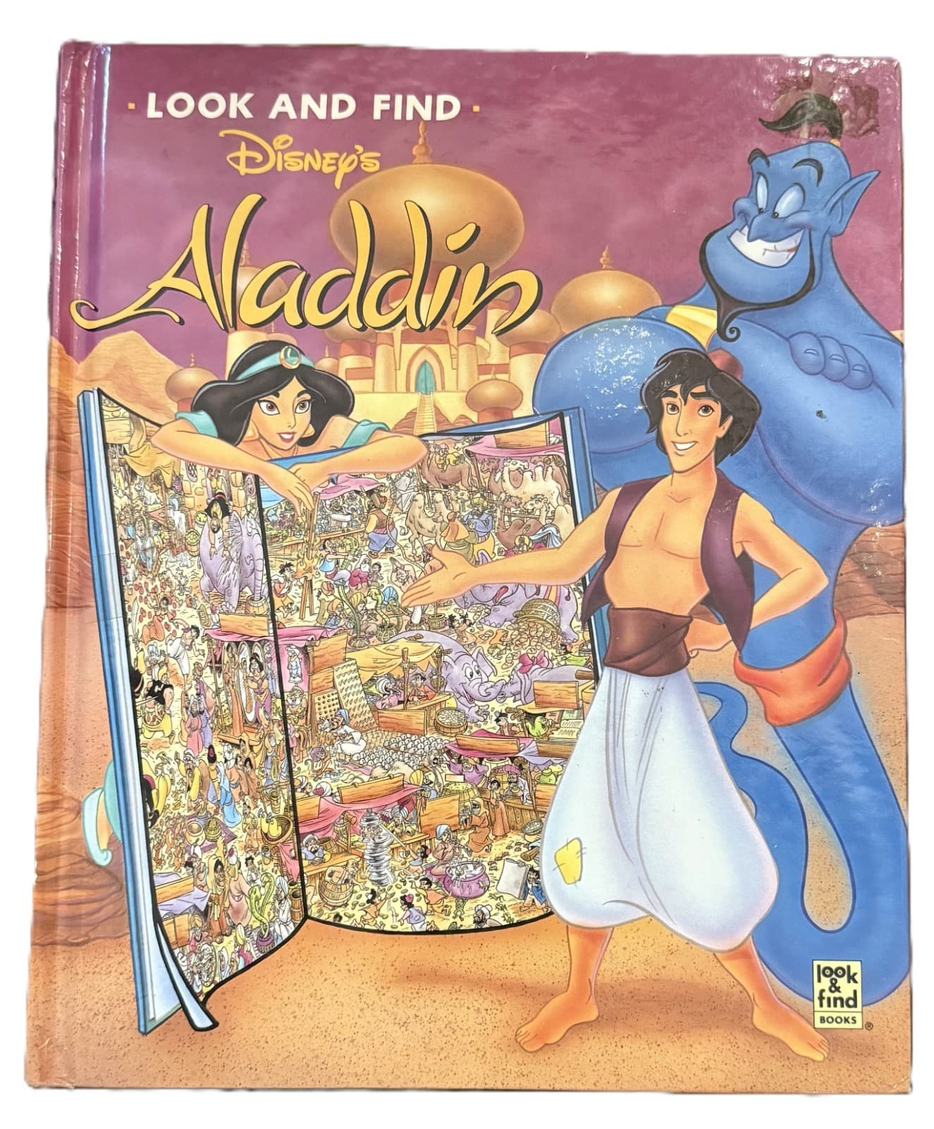 Disney Aladdin Look & Find by Kenny Haas #25 & Jaime Diaz Studios Hardcover Book - Image 1