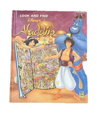 Disney Aladdin Look & Find by Kenny Haas #25 & Jaime Diaz Studios Hardcover Book - Thumbnail 2
