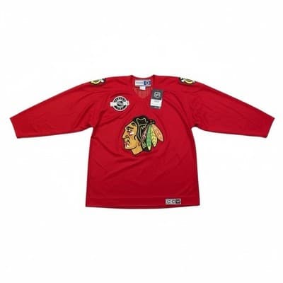 Chicago Blackhawks CCM Center Ice Jersey Red XL Simon #17 NHL Vintage Style - Image 1