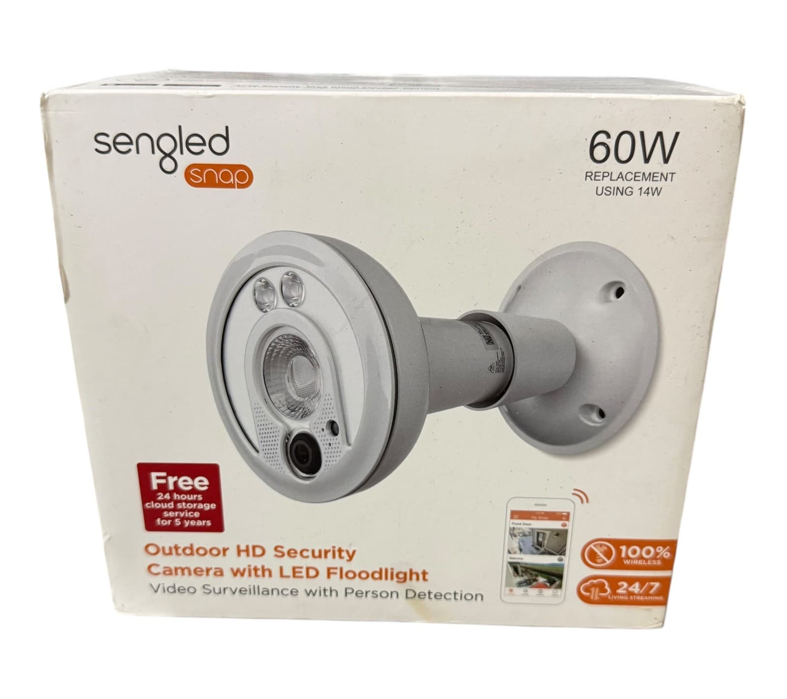 Sengled Snap Outdoor HD Security Camera & LED Floodlight WiFi Person Detection - Image 1