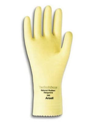 12 Pair Ansell 88-390T Technicians Latex/Neoprene Gloves - Thumbnail 4