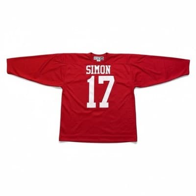 Chicago Blackhawks CCM Center Ice Jersey Red XL Simon #17 NHL Vintage Style - Thumbnail 2