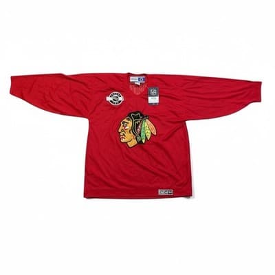 Chicago Blackhawks CCM Center Ice Jersey Red XL Simon #17 NHL Vintage Style - Thumbnail 4
