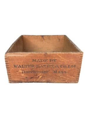 Antique Walter Baker’s Breakfast Cocoa Wooden Crate Paris Exposition 1900 - Thumbnail 5