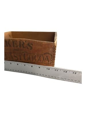 Antique Walter Baker’s Breakfast Cocoa Wooden Crate Paris Exposition 1900 - Thumbnail 8