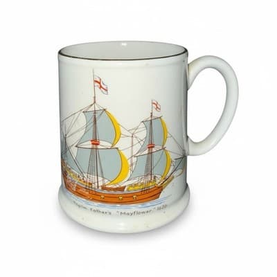 Old Foley Mayflower 1620 Mug James Kent England Pilgrim Fathers Ship Coffee Mug - Image 1