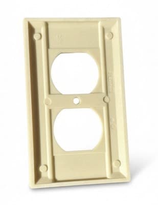 Lot of 5 Vintage Leviton Bakelite Duplex Receptacle Wall Plates Ivory - Thumbnail 3