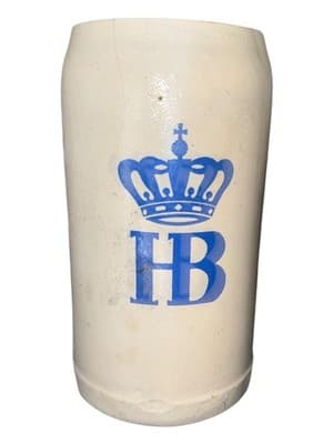Hofbräuhaus Munich HB Crown German Beer Stein Brewery Stoneware Mug - Thumbnail 8