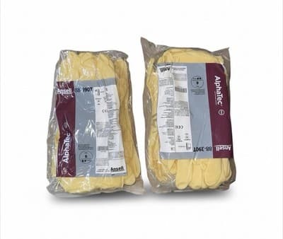 Ansell 88-390T Technicians Latex/Neoprene Gloves 2 Packs (12 Pairs) - Image 1