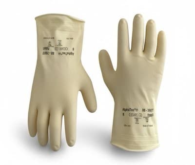 Ansell 88-390T Technicians Latex/Neoprene Gloves 2 Packs (12 Pairs) - Thumbnail 2