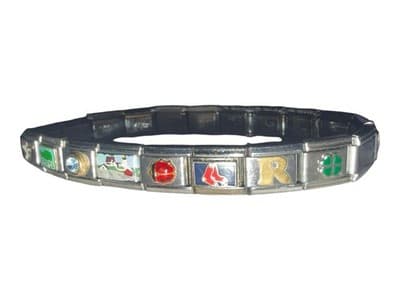 Zoppini Italian Charm Bracelet 18 Links 15 Charms Ruby - Thumbnail 9