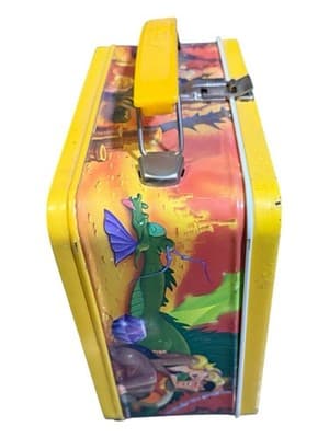 VINTAGE ALADDIN DRAGONS LAIR METAL LUNCH BOX & THERMOS 1983 Great Find! - Thumbnail 8