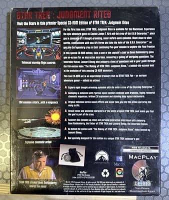 Sealed Star Trek Judgment Rites Limited CD-ROM Collector's Edition Apple 1996 - Thumbnail 3