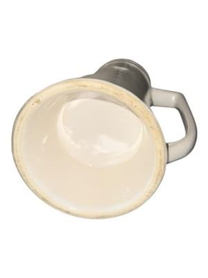 Vintage Art Deco Ivory Beer Stein Streamline Moderne Ceramic Tankard - Thumbnail 4