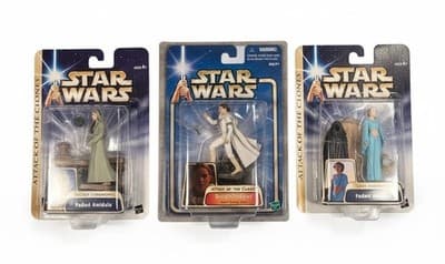 Padmé Amidala Figure Lot Star Wars AOTC – 3 Pack Secret Ceremony Droid Factory - Image 1