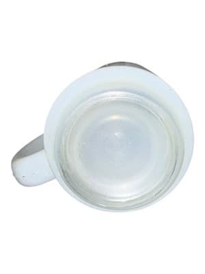 Vintage Ohio University Milk Glass Mug Green Seal Diner Coffee Cup OU Athens - Thumbnail 3