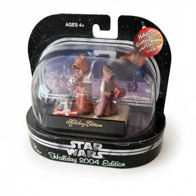 Star Wars Holiday Edition Figures Lot 2003 C-3PO Santa + 2004 Jawas New - Thumbnail 13