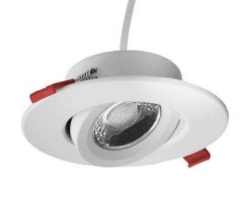 NICOR DGC 4 Inch White Wattage/CCT Selectable Canless Adjustable Gimbal LED - Image 1