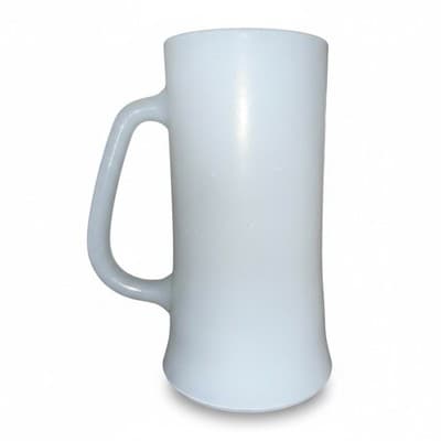 Vintage Spanky’s Milk Glass Beer Stein Frosted Bar Restaurant Mug - Thumbnail 2
