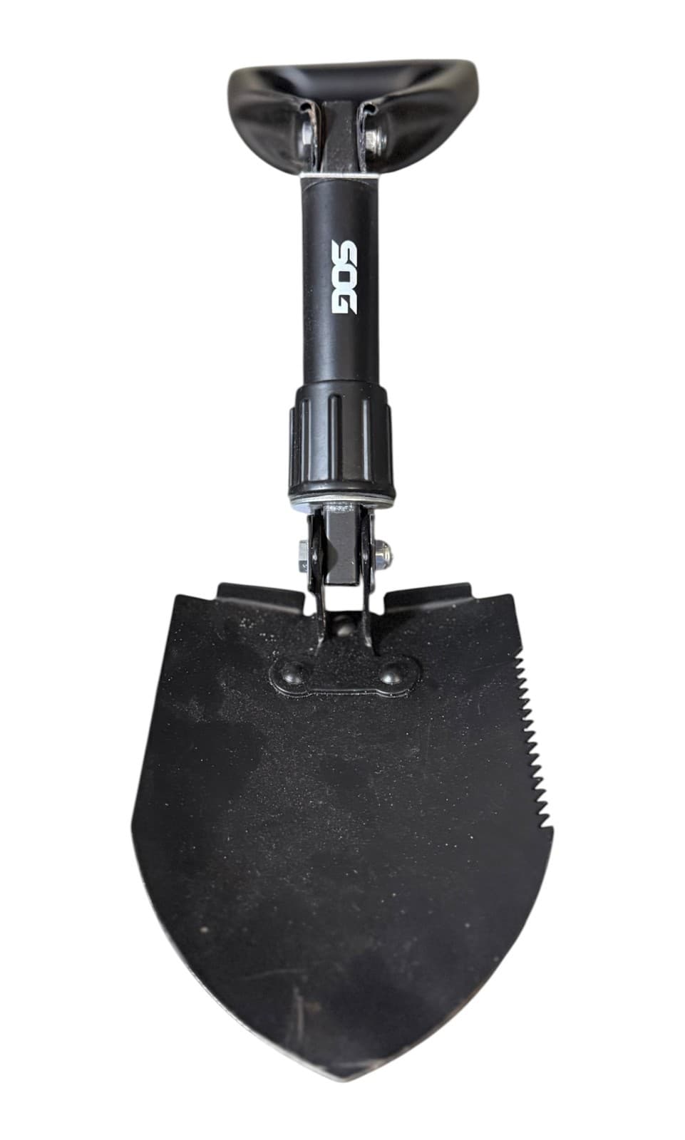 SOG Entrenching Tool Folding Shovel Carbon Steel Survival Camping Black w/Cover - Image 1