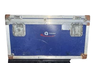 ATA Flight Road Case Blue Equipment Case Needs Latch Repair - Image 1