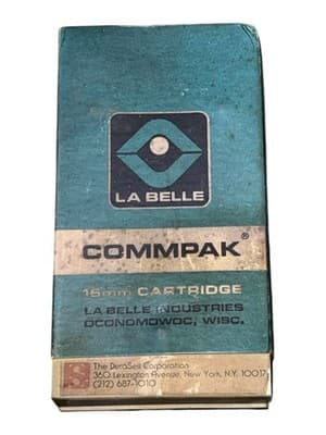 Vintage La Belle Commpak 16mm Cartridge - Leviton OEM - Rare 1960s-80s Film Loop - Image 1