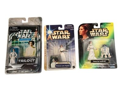 Princess Leia Figure Lot Star Wars – Trilogy Collection ANH Leia R2-D2 Set - Thumbnail 3