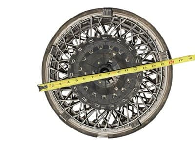 1990 Cadillac DeVille Wire Spoke Wheel Covers Hubcaps 15” OEM Set of 2 - Thumbnail 9