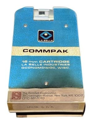 Vintage La Belle Commpak 16mm Cartridge - Leviton OEM - Rare 1960s-80s Film Loop - Thumbnail 5
