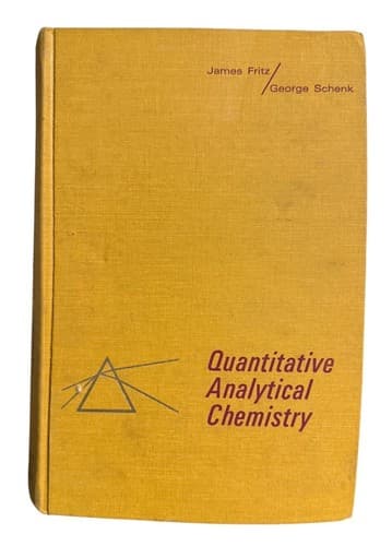 Vintage 1966 Quantitive Analytical Chemistry Fritz & Schenk Allyn & Bacon - Image 1