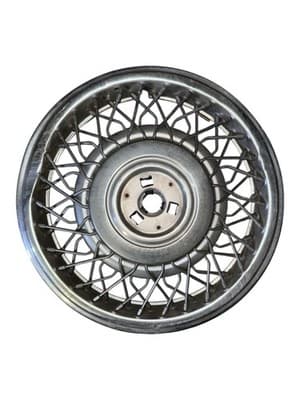 1990 Cadillac DeVille Wire Spoke Wheel Covers Hubcaps 15” OEM Set of 2 - Thumbnail 3