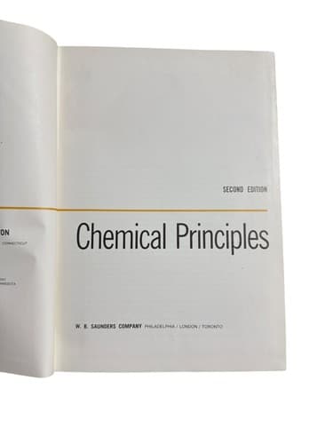 Chemical Principles By Masterton & Slowinski (1969, Hardback) - Thumbnail 4