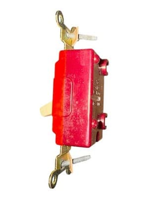 NOS (Lot Of 3) Leviton 1221-I Ivory Single Pole Toggle Switch 20A 120/277V AC - Thumbnail 3