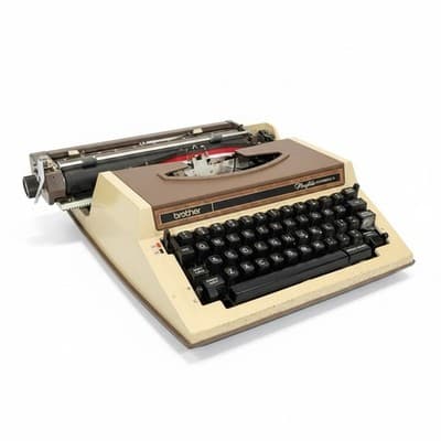 Brother Profile Automatic 12 Typewriter Model 4612 w/ Case – For Parts/Repair - Image 1