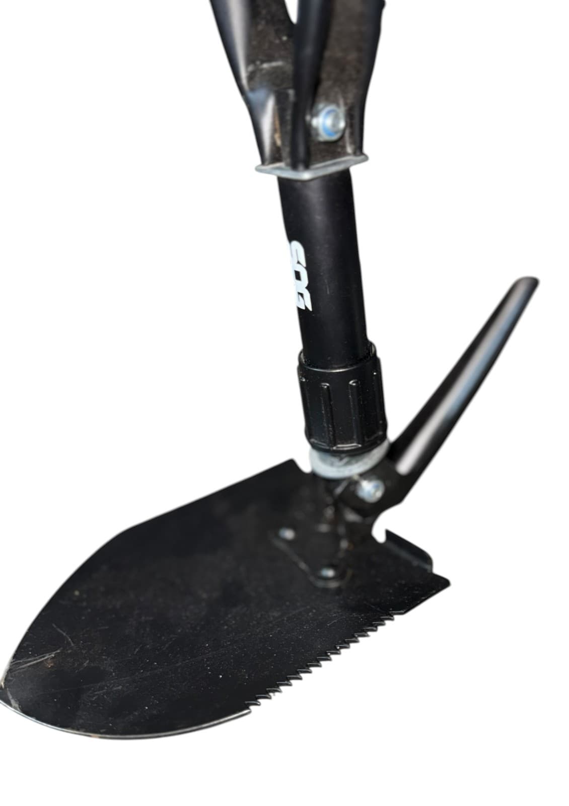 SOG Entrenching Tool Folding Shovel Carbon Steel Survival Camping Black w/Cover - Thumbnail 5
